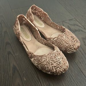 Melissa campana flats in rose gold